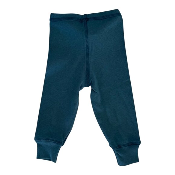 POUDRE ORGANIC - LEGGINGS - 100% ORGANIC COTTON - BLUE GREEN - 6M - NWT - Picture 3 of 4